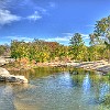 Pond at Lower Falls (HDR). Lago nas Quedas Inferiores. : McKinney Falls State Park