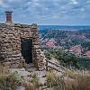 This was my bedroom door, opposite the entrance to the cabin. Esta é a porta do meu quarto, no lado oposto da entrada do chalé. : Lighthouse cabin, Palo Duro Canyon SP