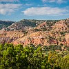 Once we climbed that trail, we were on top of the canyon along the Rylander-Fortress Cliff trail. Uma vez que chegamos ao topo, a caminhada foi mais fácil na trilha Rylander-Penhasco da Fortaleza. : Palo Duro Canyon SP, Rock Garden, Rylander-Fortress Cliff