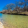 The San Gabriel River. O Rio San Gabriel.